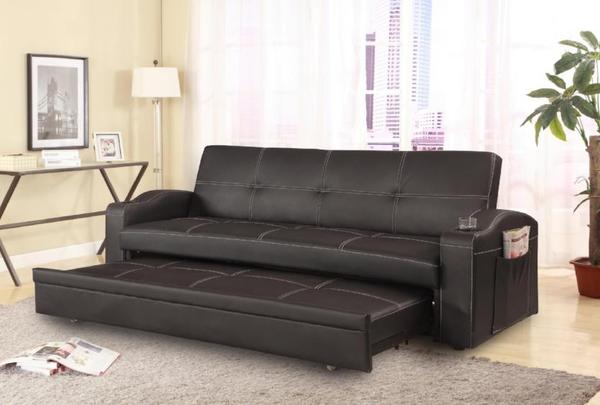 Easton Futon Sofa Bed with Cup Holders - Lara Furniture