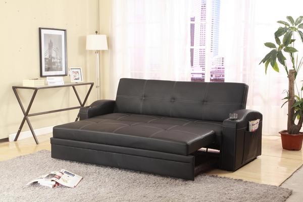 Easton Futon Sofa Bed with Cup Holders - Lara Furniture