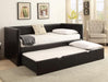Sadie Faux Leather Daybed with Trundle - Lara Furniture
