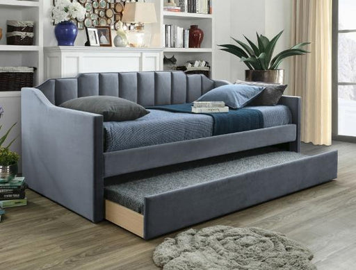 Menken Gray Daybed with Trundle - Lara Furniture