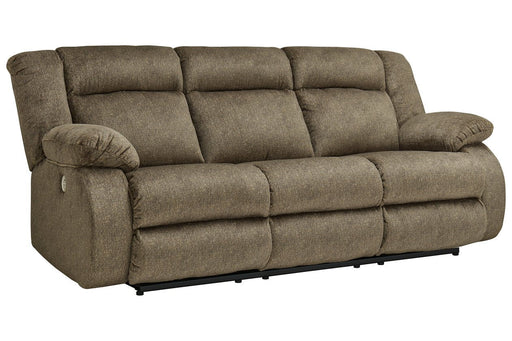 Burkner Mocha Power Reclining Sofa - Lara Furniture