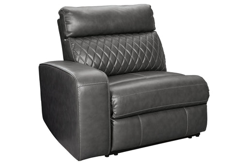 Samperstone Gray Left-Arm Facing Power Recliner - 5520358 - Lara Furniture