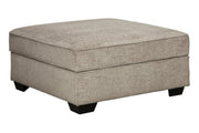 Bovarian Stone Ottoman - Lara FurnitureOttoman