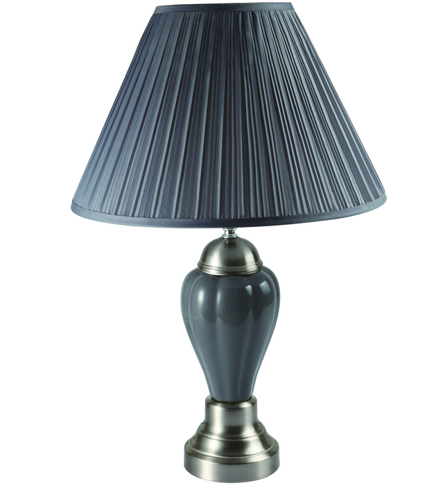 Porcelain Gray 26" Table Lamp - Lara Furniture