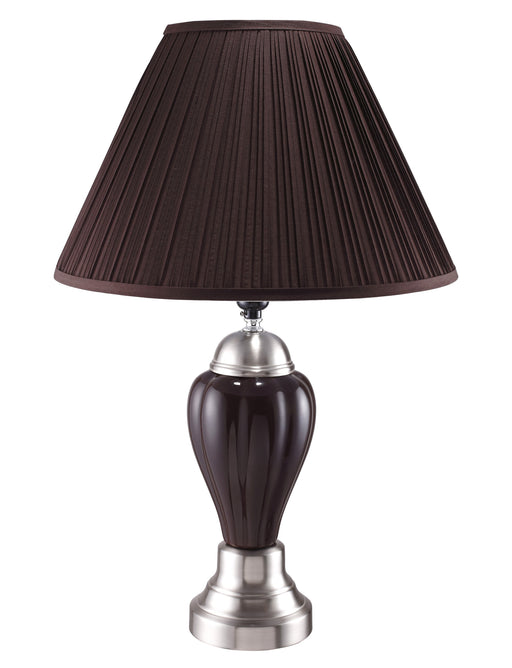 Porcelain Espresso 26" Table Lamp - Lara Furniture
