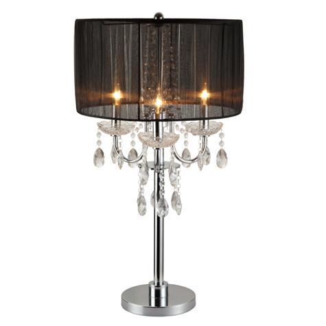 Chandelier Black 29.5" Table Touch Lamp, Set of 2 - 6121T - Lara Furniture