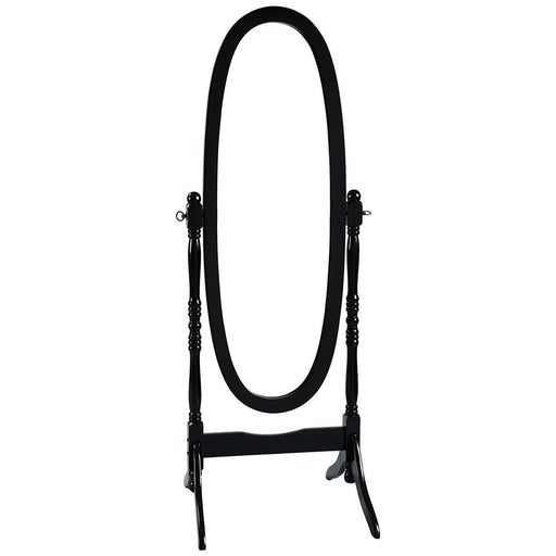 Cheval Black Tall Mirror - Lara Furniture