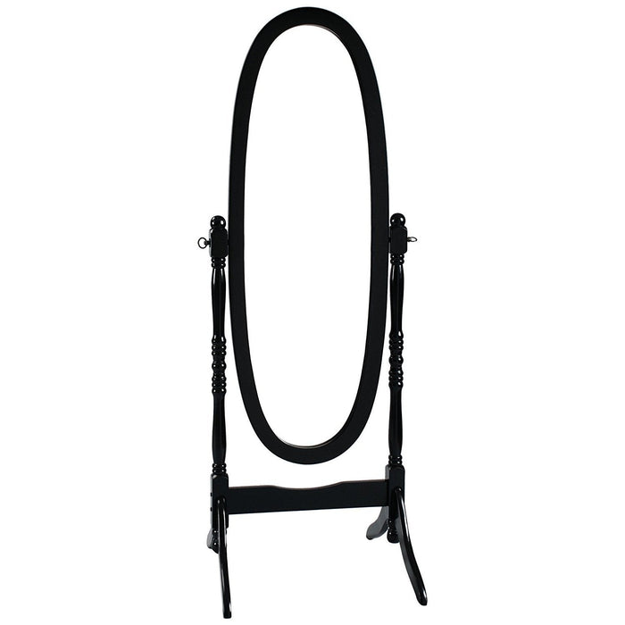 Cheval Black Tall Mirror - Lara Furniture