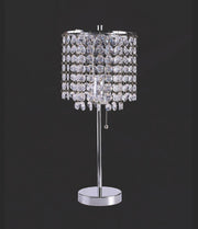 Chandelier Chrome 19" Table Lamp - 6213T-CH-1 - Lara Furniture