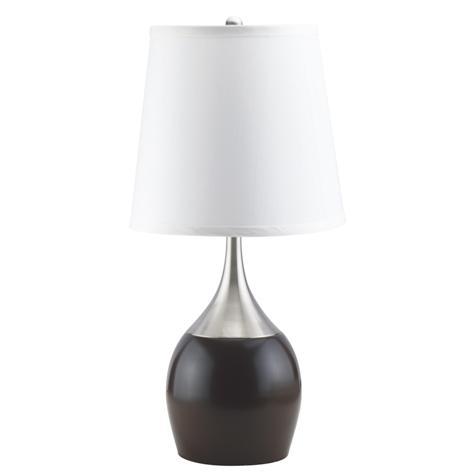 3-Way Touch Espresso 24" Table Lamp, Set of 2 - Lara Furniture