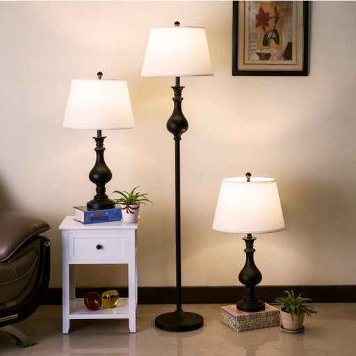 Daya 3-Piece Lamp Set - Lara Furniture