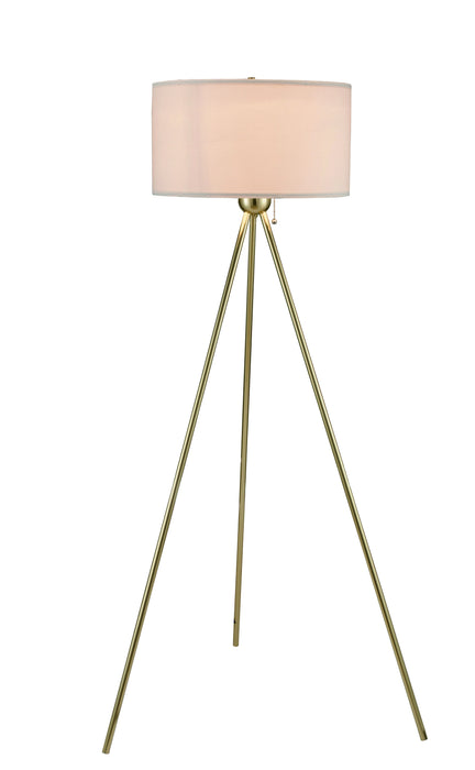 Drum Shade 3-Leg Gold 60" Floor Lamp - Lara Furniture