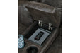 Grearview Charcoal Power Reclining Loveseat with Console - Lara Furniture
