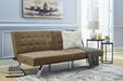 Sivley Brown Flip Flop Armless Sofa - Lara Furniture