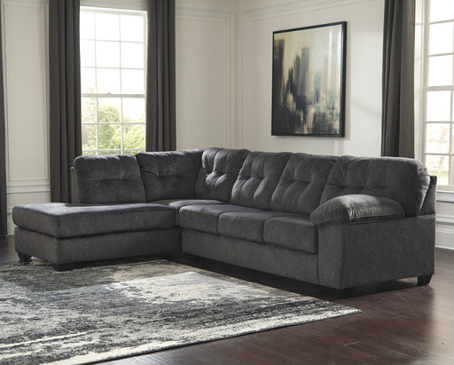Accrington Granite LAF Queen Sleeper Sectional - Lara Furniture