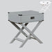 Hudson Gray Side Table - Lara Furniture