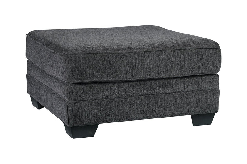 Tracling Slate Oversized Ottoman - Lara FurnitureOttoman