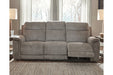 Mouttrie Smoke Power Reclining Sofa - Lara Furniture