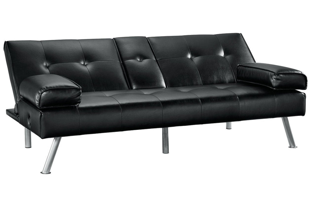 Mirclay Ebony Flip Flop Sofa - Lara Furniture