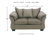 Darcy Cobblestone Loveseat - Lara FurnitureLoveseat