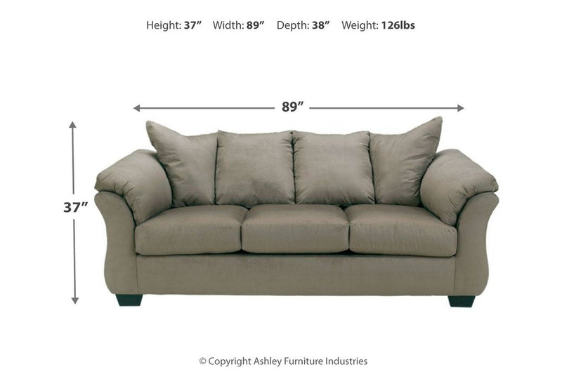 Darcy Cobblestone Sofa - Lara FurnitureSofa
