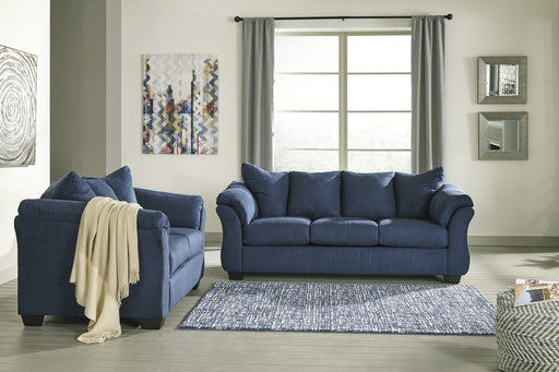 Darcy Blue Living Room Set - Lara Furniture