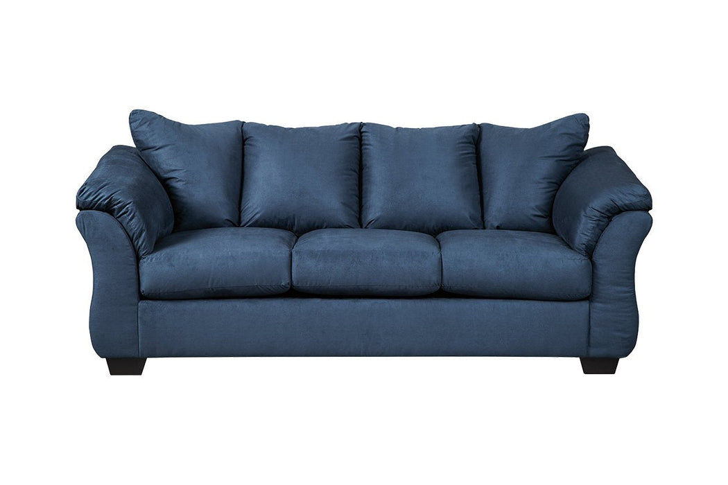 Darcy Blue Full Sofa Sleeper - Lara Furniture