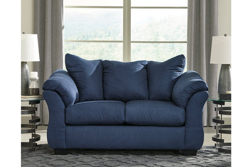 Darcy Blue Loveseat - Lara Furniture