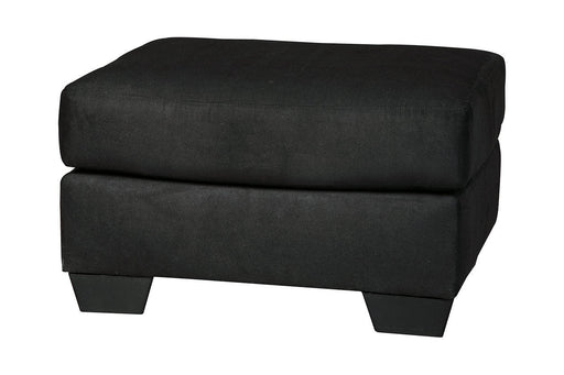 Darcy Black Ottoman - Lara FurnitureOttoman