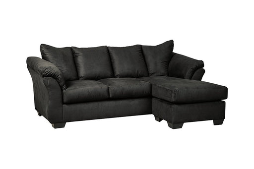 Darcy Black Sofa Chaise - Lara Furniture