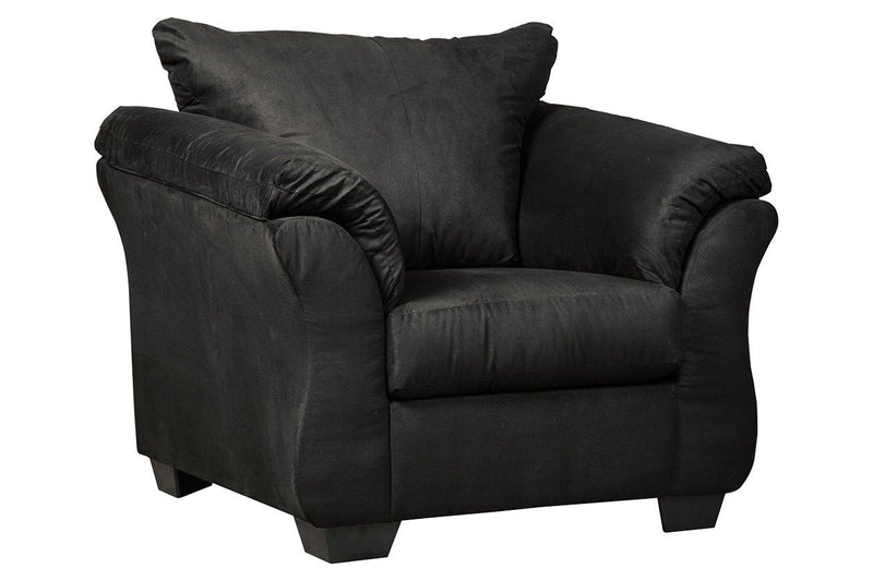 Darcy Black Chair - Lara FurnitureAccent Chair