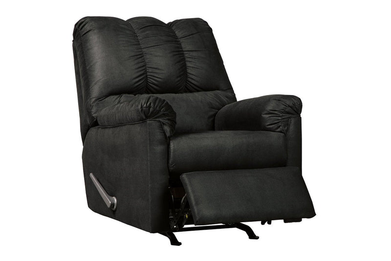 Darcy Black Recliner - Lara FurnitureRecliner