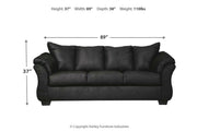 Darcy Black Sofa - Lara FurnitureSofa