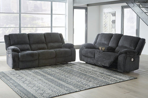 Draycoll Slate Power Reclining Living Room Set - Lara Furniture