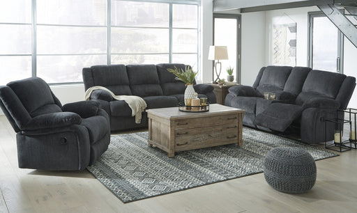 Draycoll Slate Reclining Living Room Set - Lara Furniture