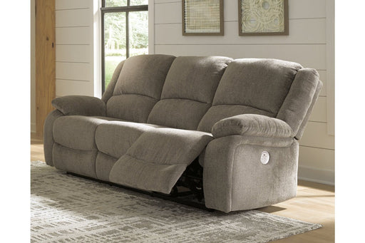 Draycoll Pewter Power Reclining Sofa - Lara Furniture