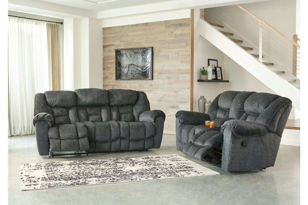 Capehorn Granite Reclining Sofa - Lara Furniture
