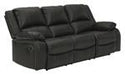 Calderwell Black Reclining Sofa - Lara Furniture