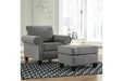 Agleno Charcoal Chair - Lara Furniture