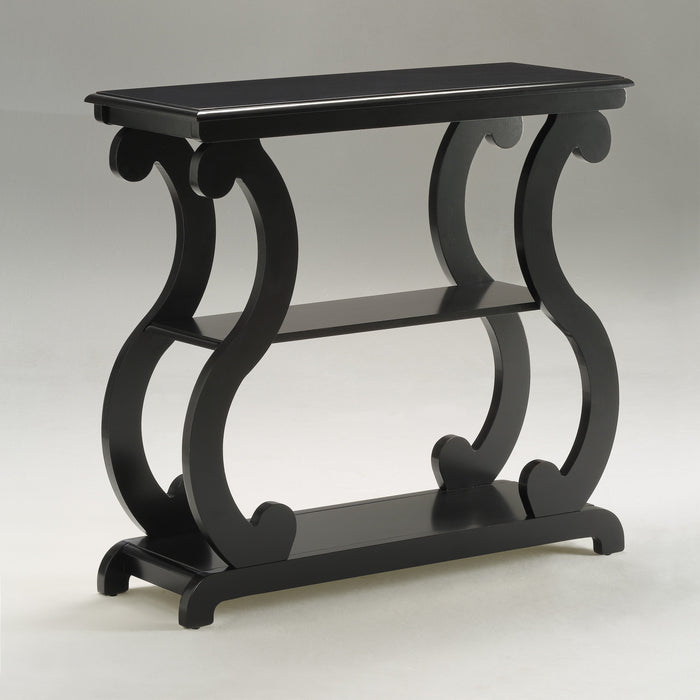 Lucy Black Console Table - Lara Furniture