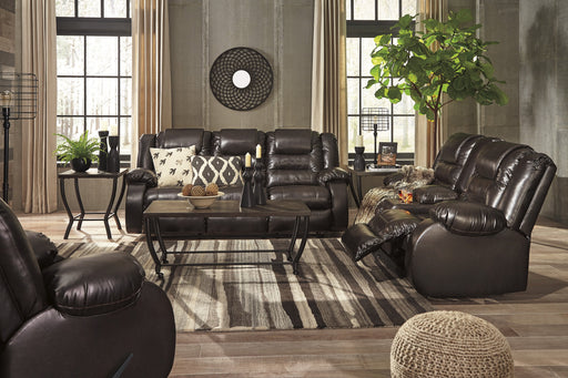 Vacherie Chocolate Reclining Living Room Set - Lara Furniture