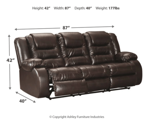 [SPECIAL] Vacherie Chocolate Reclining Living Room Set