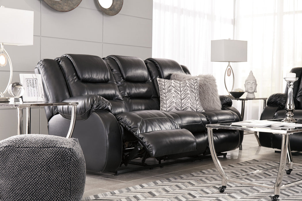 Vacherie Black Reclining Living Room Set - Lara Furniture