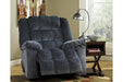 Ludden Blue Recliner - Lara Furniture