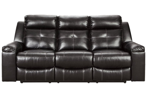 Kempten Black Reclining Sofa - Lara Furniture