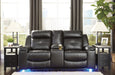 Kempten Black LED Reclining Living Room Set - Lara Furniture