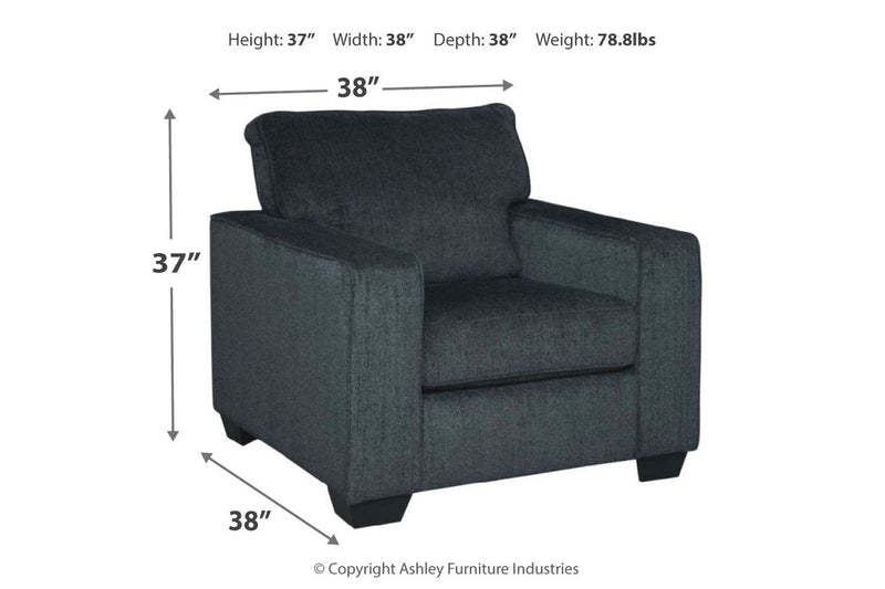 Altari Slate Chair - Lara FurnitureAccent Chair