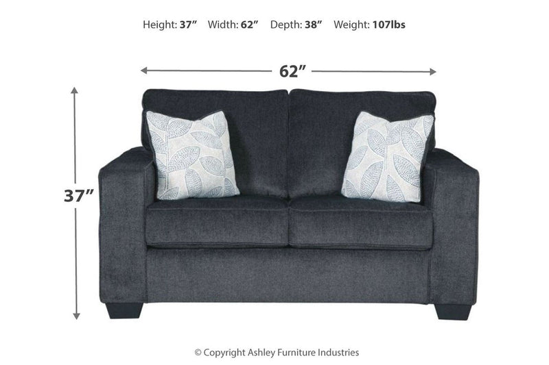 Altari Slate Loveseat - Lara FurnitureLoveseat