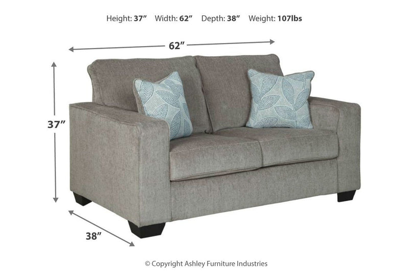 Altari Alloy Loveseat - Lara FurnitureLoveseat