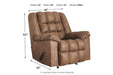 Adrano Bark Recliner - Lara Furniture